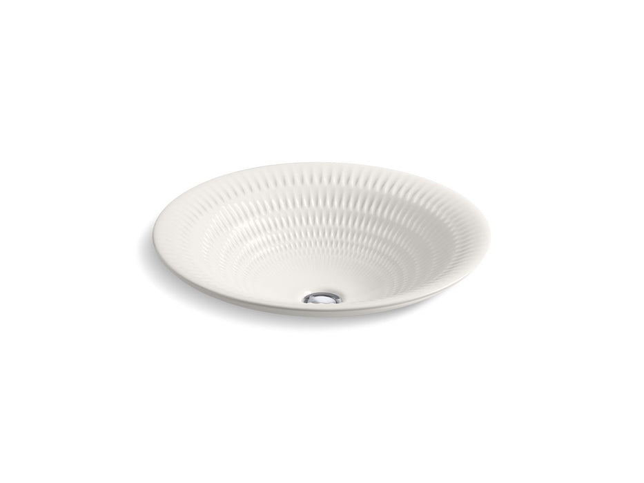 KOHLER K-17890-RL Derring Carillon 17-3/4" Round Drop-in Bathroom Sink, No Overflow