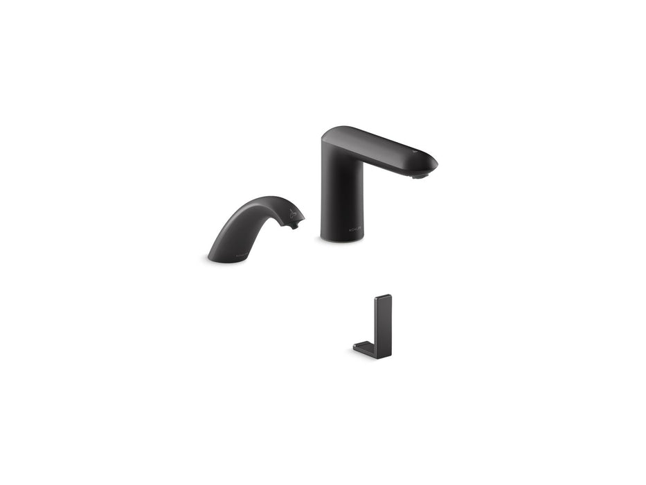 KOHLER K-181029-BK1 Kumin Curve Touchless lavatory faucet and soap dispenser for Constellation lavatory system, 0.5 gpm,...