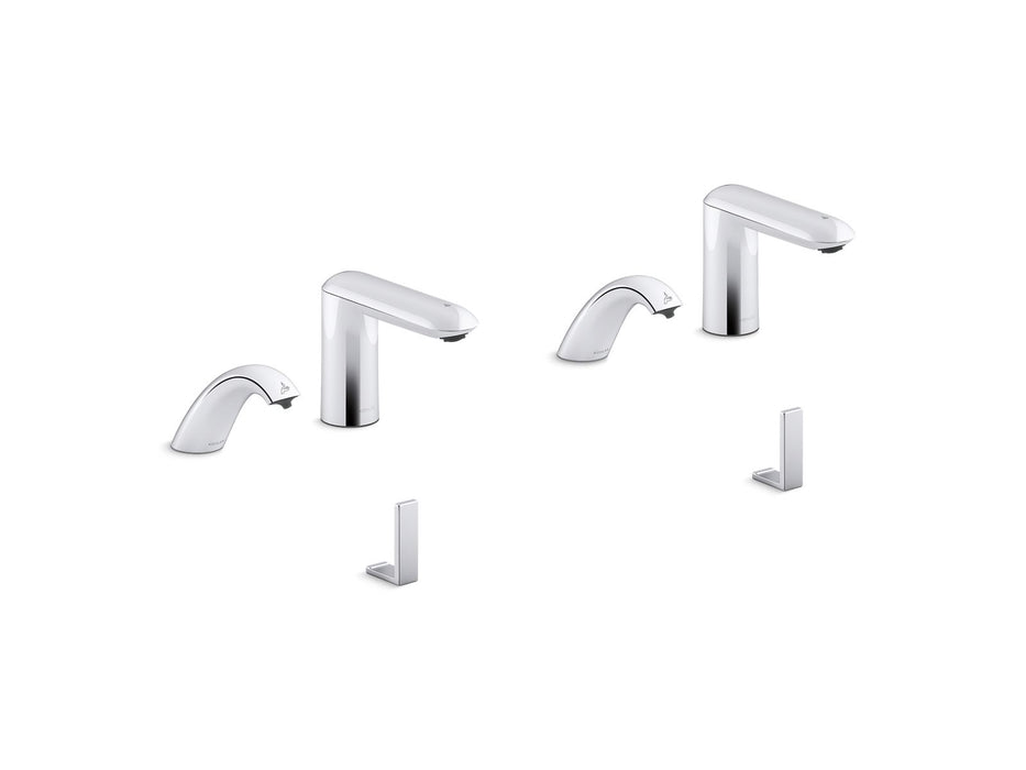 KOHLER K-181030-BK1 Kumin Curve Touchless lavatory faucets and soap dispensers for Constellation lavatory system, 0.5 gpm