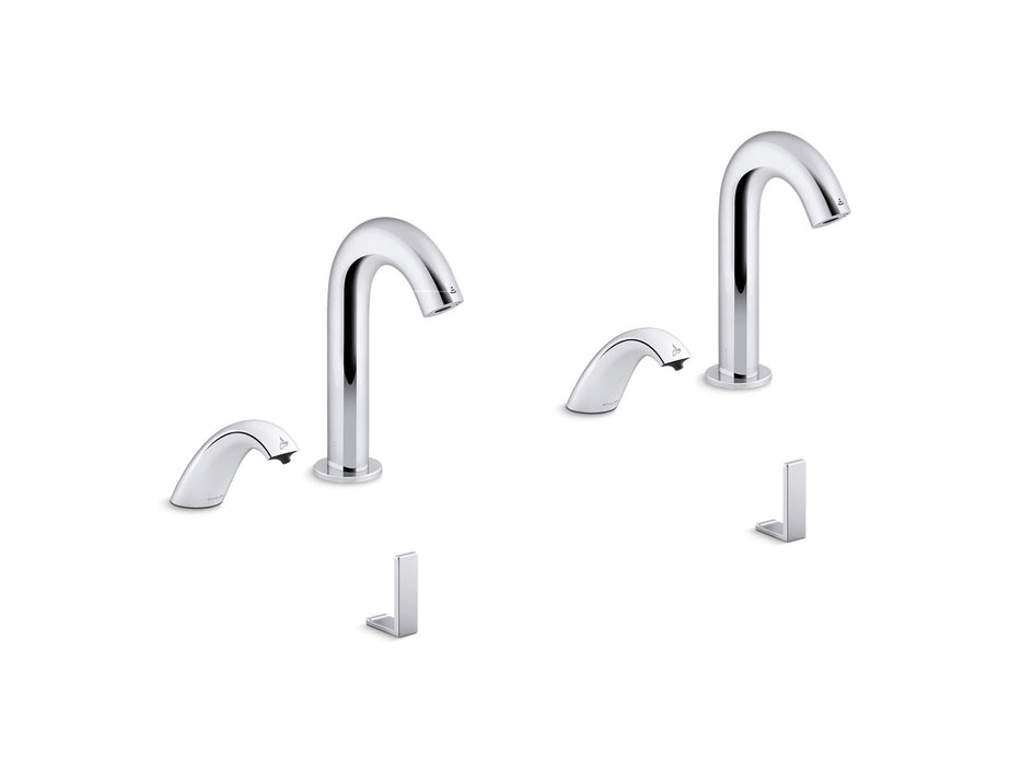 KOHLER K-181032-BB1 Oblo Curve Touchless lavatory faucets and soap dispensers for Constellation lavatory system, 0.5 gpm