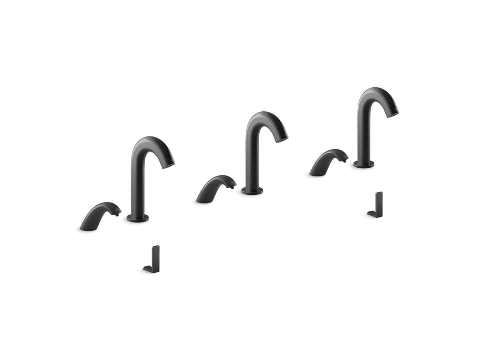 KOHLER K-181033-BB1 Oblo Curve Touchless lavatory faucets and soap dispensers for Constellation lavatory system, 0.5 gpm