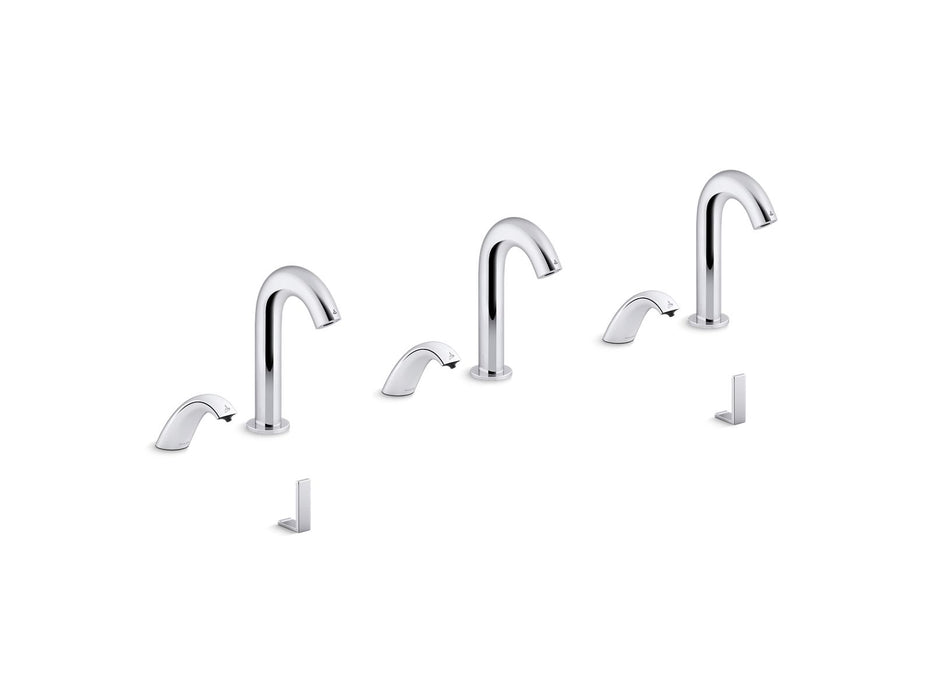KOHLER K-181033-BB1 Oblo Curve Touchless lavatory faucets and soap dispensers for Constellation lavatory system, 0.5 gpm