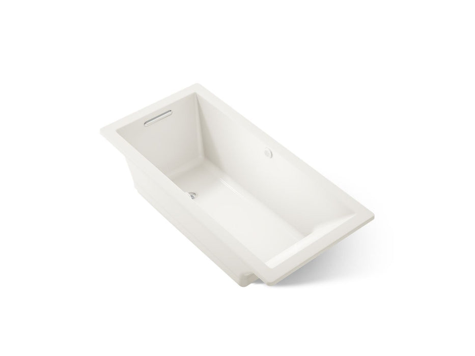 KOHLER K-1822-GHW Underscore 66" x 32" drop-in Heated BubbleMassage air bath with Bask heated surface