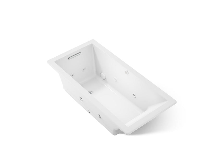 KOHLER K-1822-XHGH Underscore 66" x 32" drop-in Heated BubbleMassage air bath with whirlpool