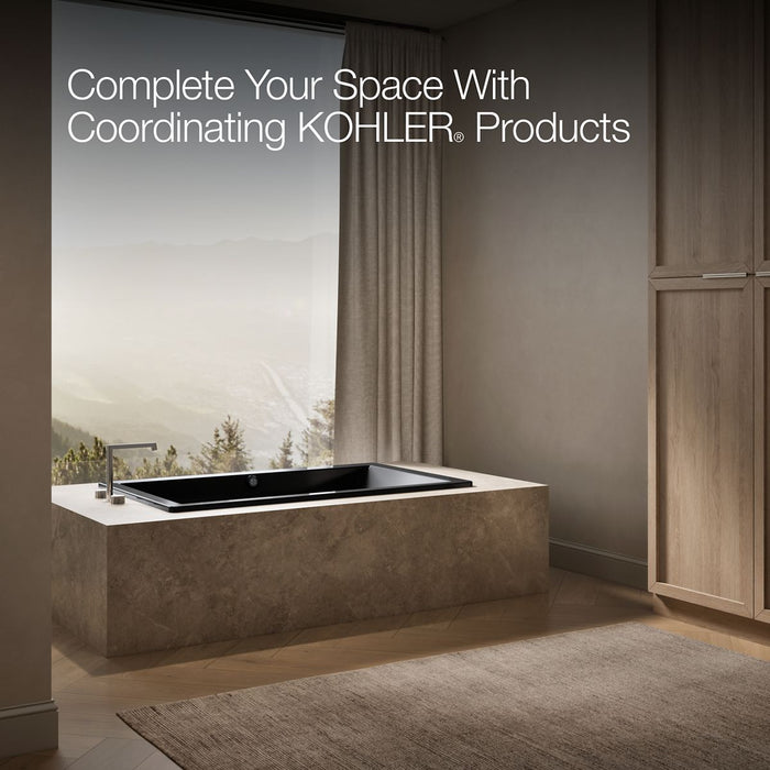 KOHLER K-1848-W1 Underscore 60" x 36" drop-in bath with Bask heated surface