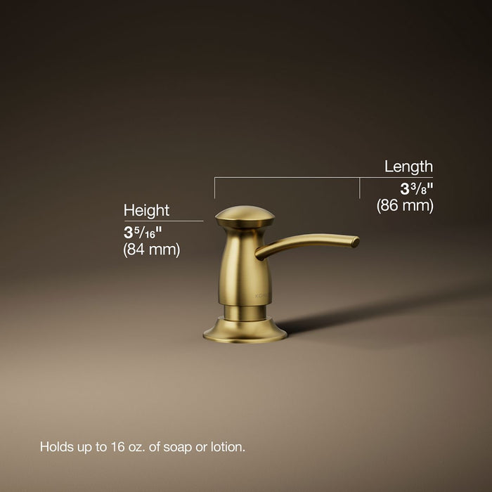 3/4 view of product with dimensions