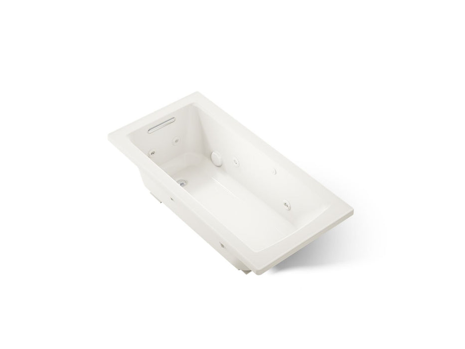 KOHLER K-1947 Archer 60" x 30" drop-in whirlpool bath, biscuit