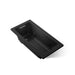 KOHLER K-1947 Archer 60" x 30" drop-in whirlpool bath, black black - view 5