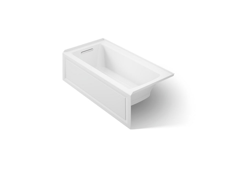 KOHLER K-1947-GHLA Archer 60" x 30" alcove Heated BubbleMassage air bath, left drain