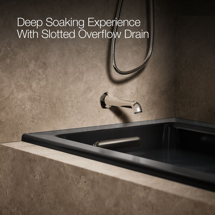 KOHLER K-1947-GHLF Archer 60" x 30" alcove Heated BubbleMassage air bath, left drain