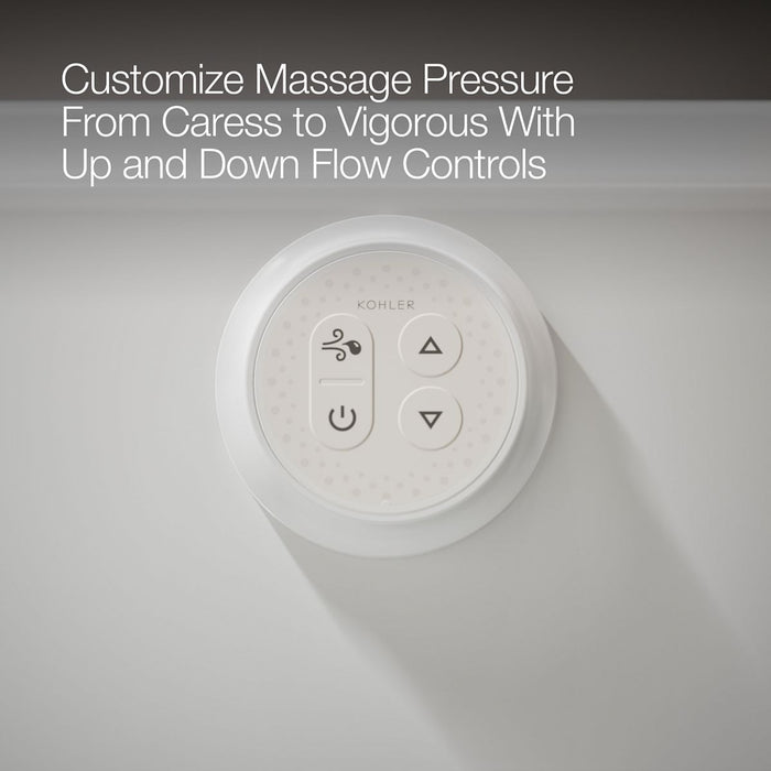 KOHLER K-1947-GHLF Archer 60" x 30" alcove Heated BubbleMassage air bath, left drain