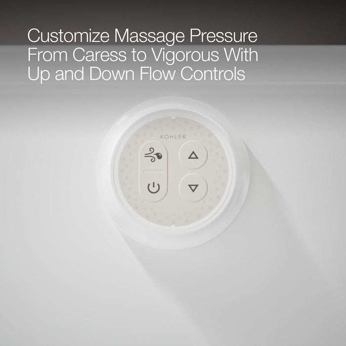 KOHLER K-1947-GHLF Archer 60" x 30" alcove Heated BubbleMassage air bath, left drain