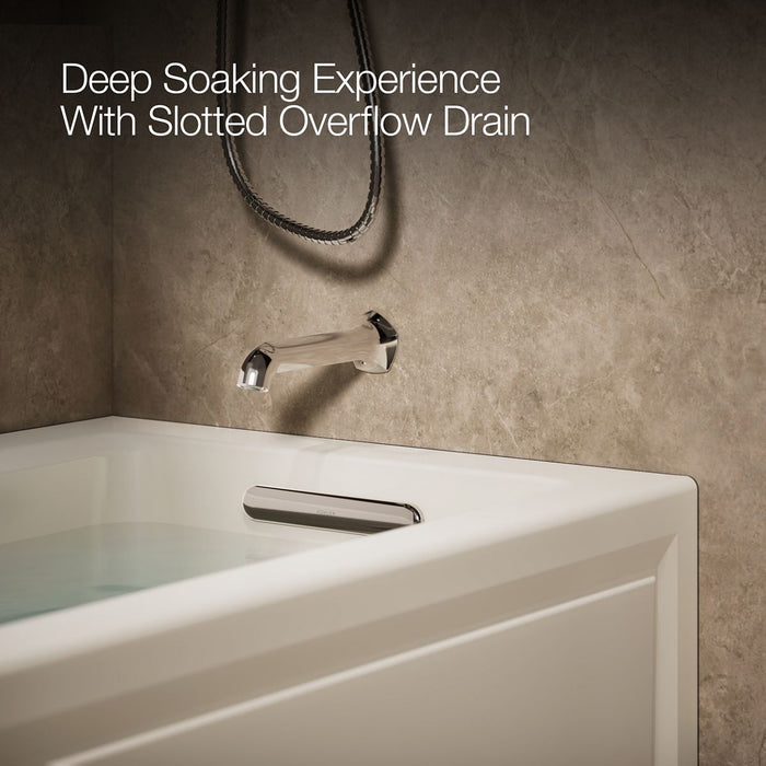 KOHLER K-1947-HRA Archer 60" x 30" alcove heated whirlpool bath, right drain