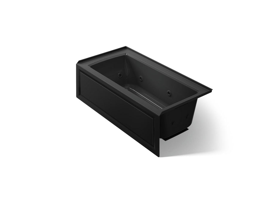 KOHLER K-1947-HRA Archer 60" x 30" alcove heated whirlpool bath, right drain
