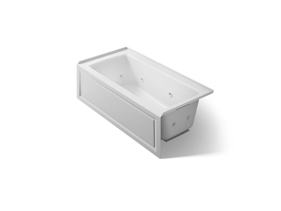 KOHLER K-1947-HRA Archer 60" x 30" alcove heated whirlpool bath, right drain