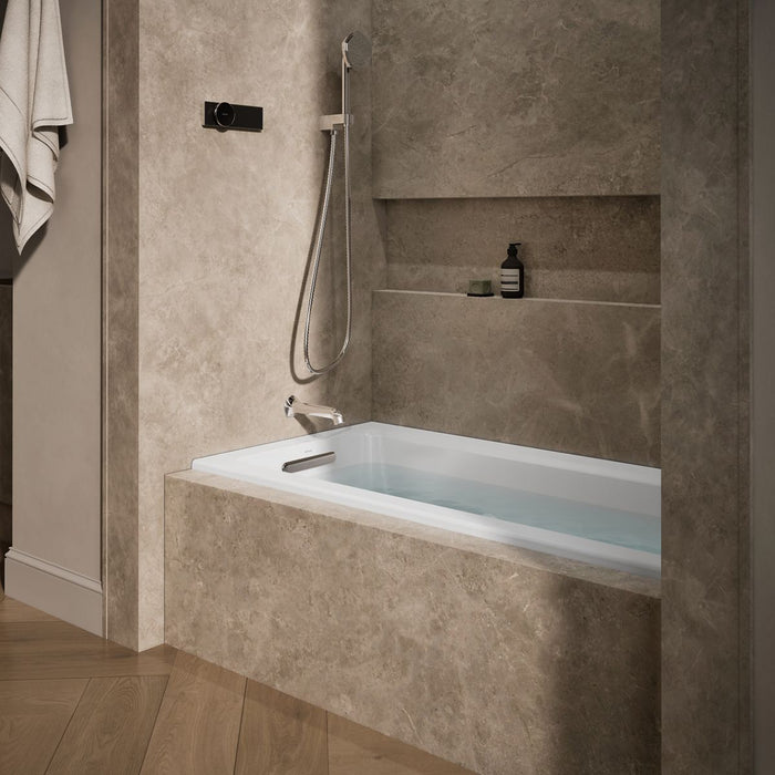 KOHLER K-1947-L Archer 60" x 30" alcove whirlpool bath, left drain