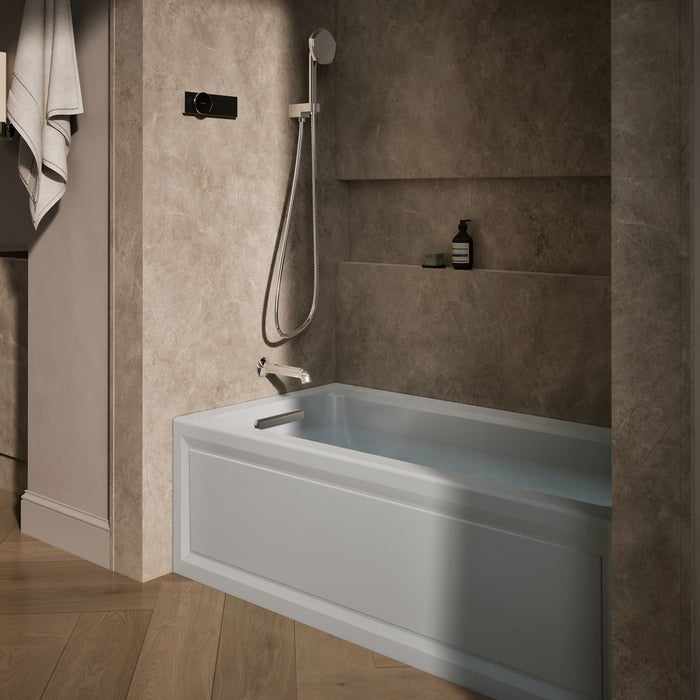 KOHLER K-1947-LA Archer 60" x 30" alcove whirlpool bath, left drain