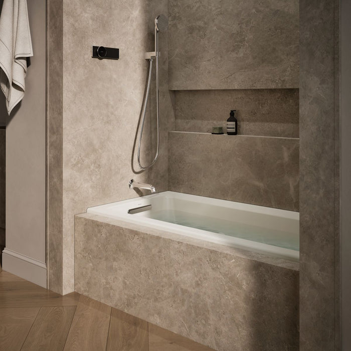 KOHLER K-1947-LH Archer 60" x 30" alcove heated whirlpool bath, left drain