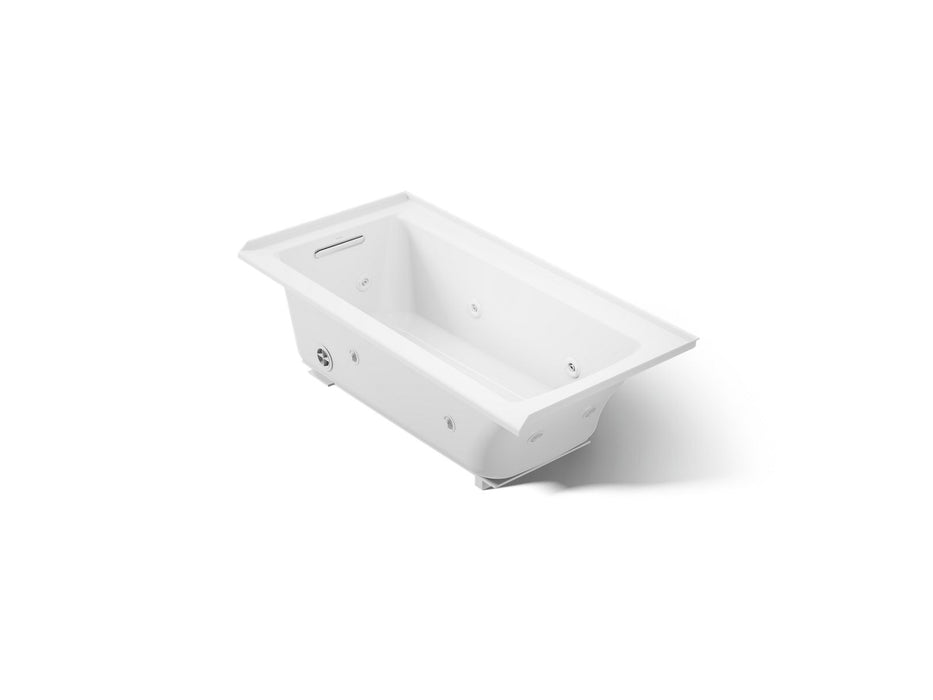 KOHLER K-1947-LH Archer 60" x 30" alcove heated whirlpool bath, left drain