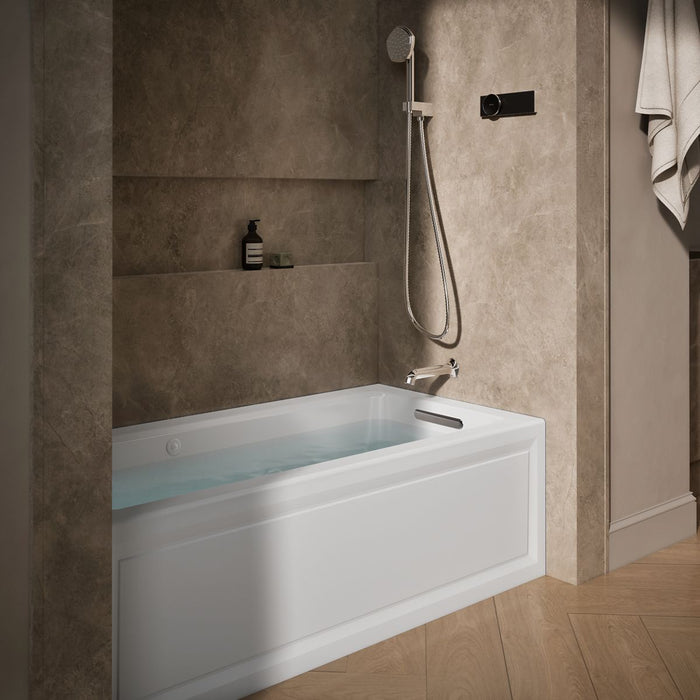 KOHLER K-1947-XGHRA Archer 60" x 30" alcove Heated BubbleMassage air bath and whirlpool, right drain