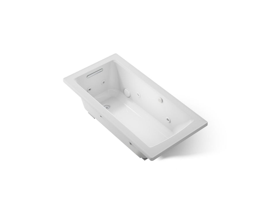 KOHLER K-1947-XHGH Archer 60" x 30" drop-in Heated BubbleMassage air bath with whirlpool