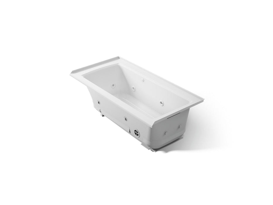 KOHLER K-1947-XHGHR Archer 60" x 30" alcove Heated BubbleMassage air bath and whirlpool, right drain