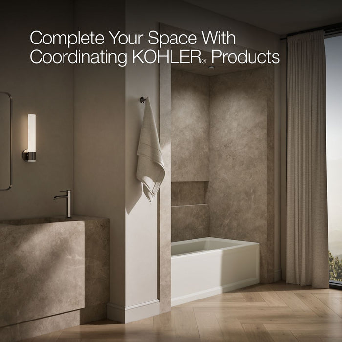 KOHLER K-1948-LA Archer 66" x 32" alcove bath, left drain