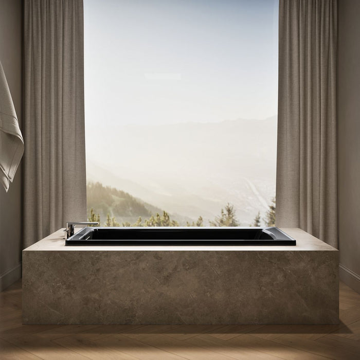 KOHLER K-1948-W1 Archer 66" x 32" drop-in bath with Bask heated surface