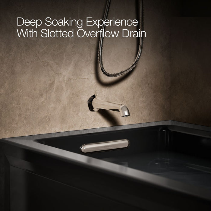 KOHLER K-1949-GHLA Archer 66" x 32" alcove Heated BubbleMassage air bath, left drain