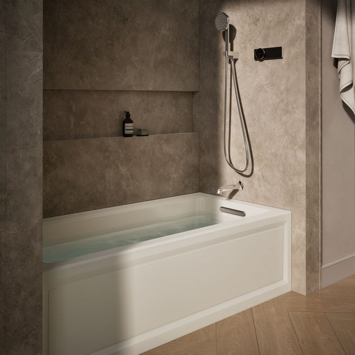 KOHLER K-1949-GHRA Archer 66" x 32" alcove Heated BubbleMassage air bath, right drain