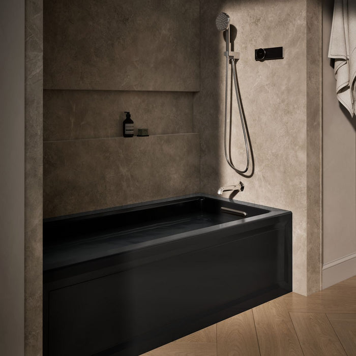 KOHLER K-1949-GHRA Archer 66" x 32" alcove Heated BubbleMassage air bath, right drain