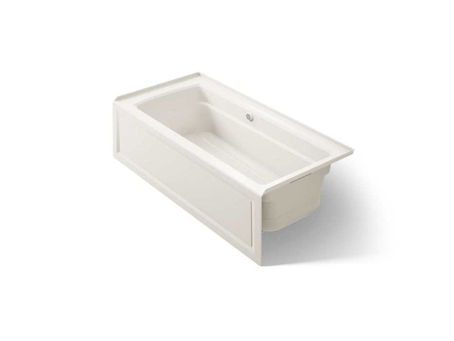 KOHLER K-1949-GHRAW Archer 66" x 32" alcove Heated BubbleMassage air bath with Bask heated surface, right drain