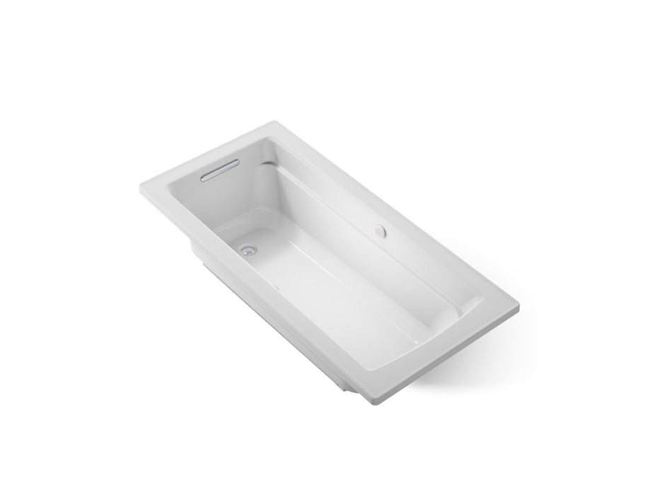 KOHLER K-1949-GHW Archer 66" x 32" drop-in Heated BubbleMassage air bath with Bask heated surface