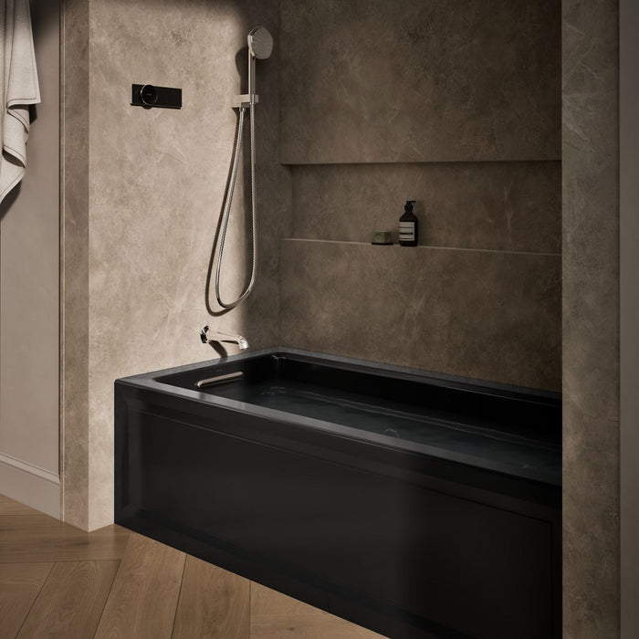 KOHLER K-1949-HLA Archer 66" x 32" alcove heated whirlpool, left hand