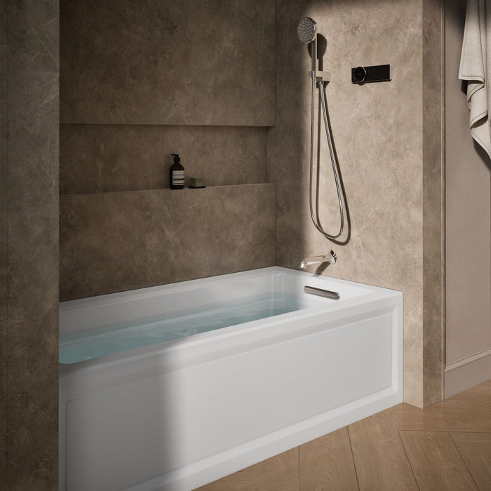 KOHLER K-1949-HRA Archer 66" x 32" alcove heated whirlpool, right drain