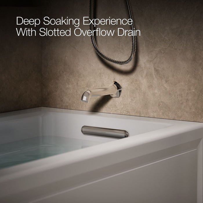 KOHLER K-1949-RA Archer 66" x 32" alcove whirlpool, right drain