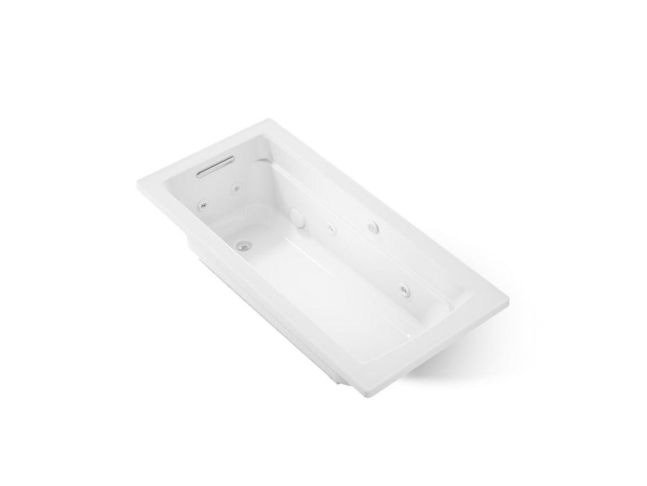 KOHLER K-1949-XHGH Archer 66" x 32" drop-in Heated BubbleMassage air bath with whirlpool