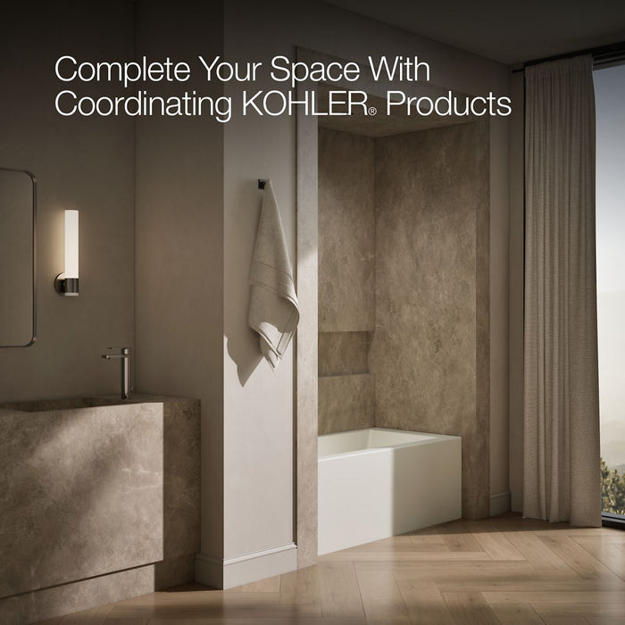 KOHLER K-1956-LA Underscore 60" x 30" alcove bath, left drain