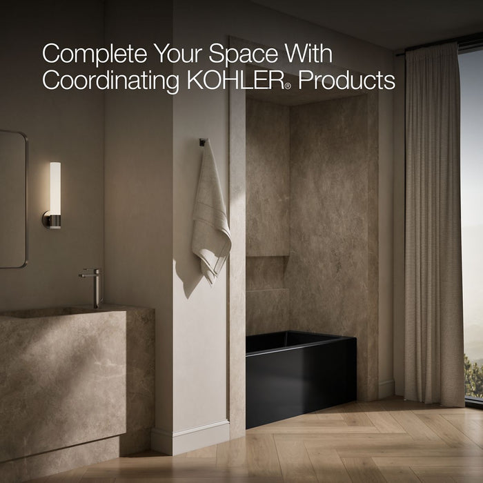 KOHLER K-1956-LA Underscore 60" x 30" alcove bath, left drain