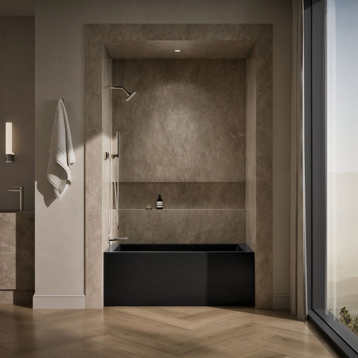 KOHLER K-1956-LA Underscore 60" x 30" alcove bath, left drain