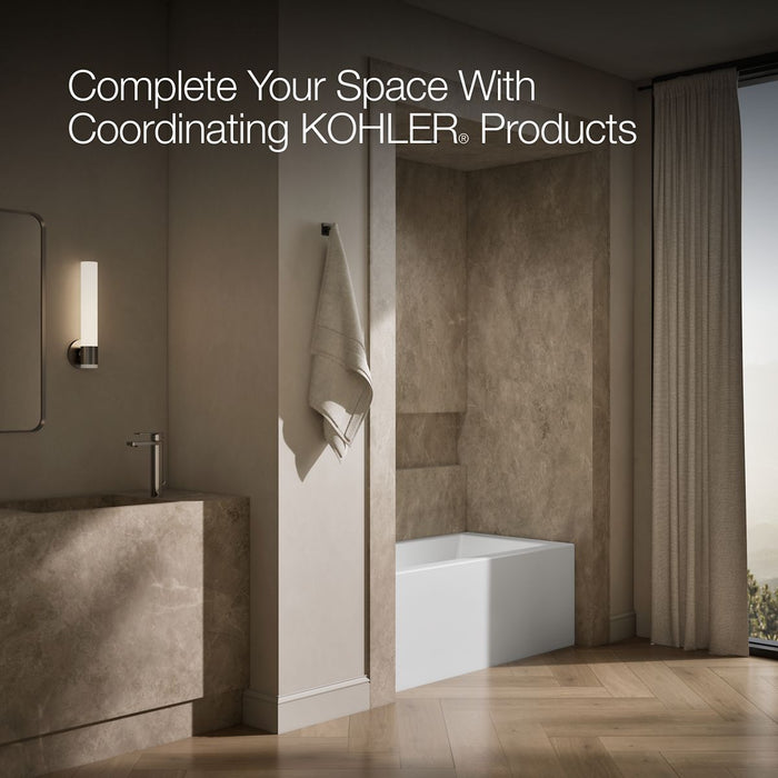 KOHLER K-1956-LA Underscore 60" x 30" alcove bath, left drain