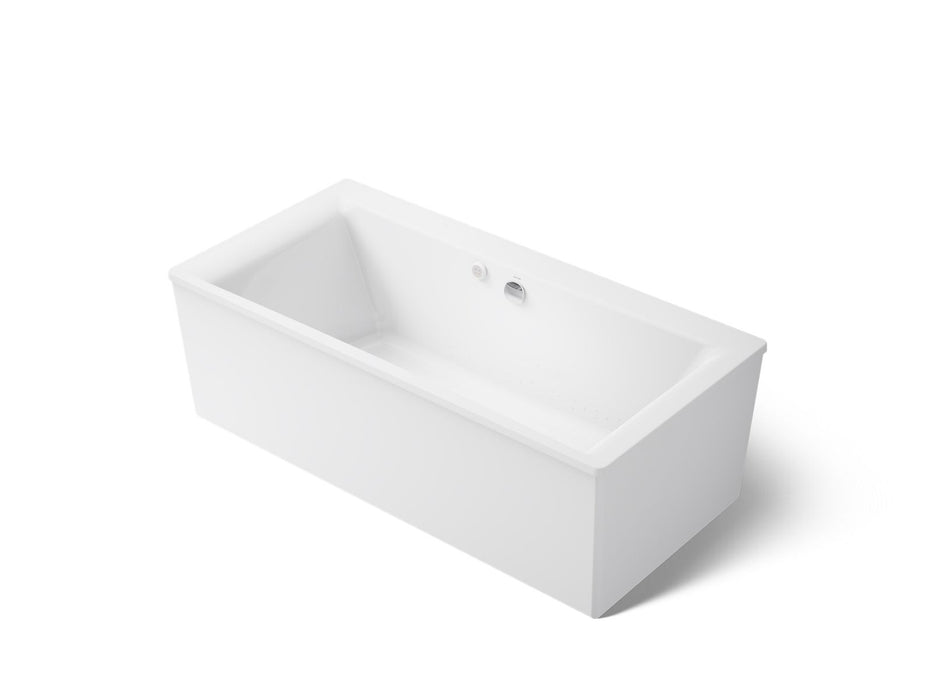 KOHLER K-1958-GH Stargaze 72" x 36" freestanding Heated BubbleMassage air bath with straight shroud