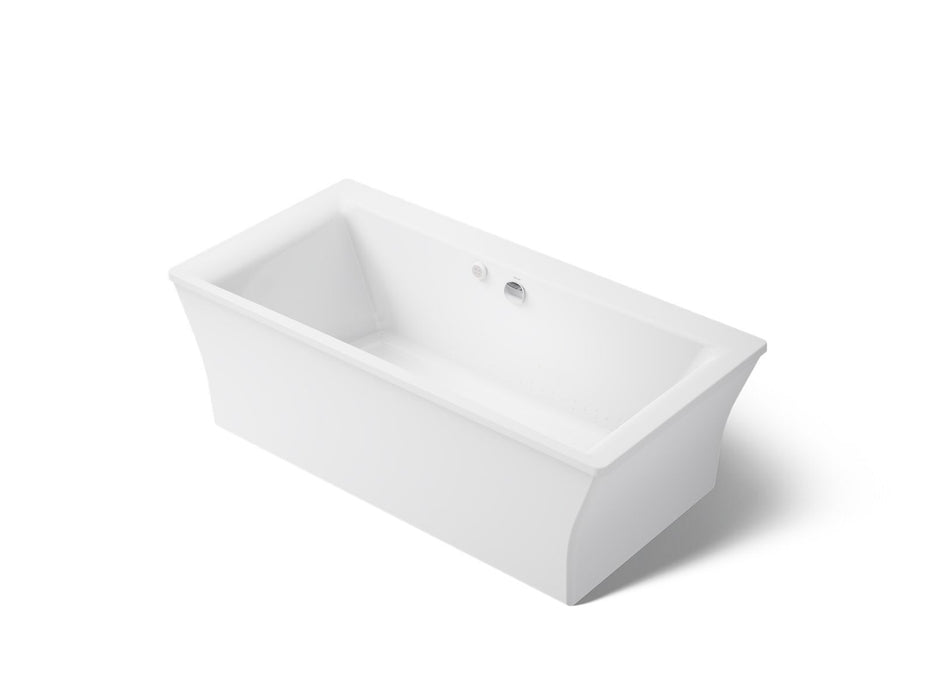 KOHLER K-1959-GH Stargaze 72" x 36" freestanding Heated BubbleMassage air bath with fluted shroud