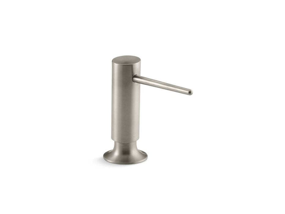 KOHLER K-1995 Contemporary design soap/lotion dispenser, vibrant brushed nickel
