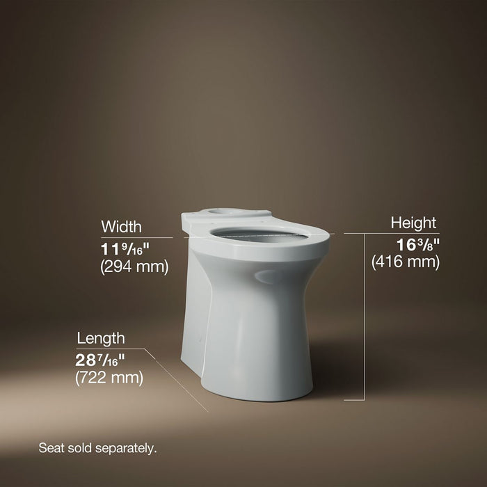 KOHLER K-20148 Betello Elongated toilet bowl with skirted trapway