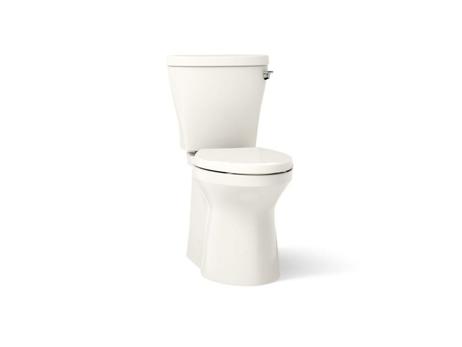 KOHLER K-20197-RA Betello Two-piece elongated toilet with skirted trapway, 1.28 gpf