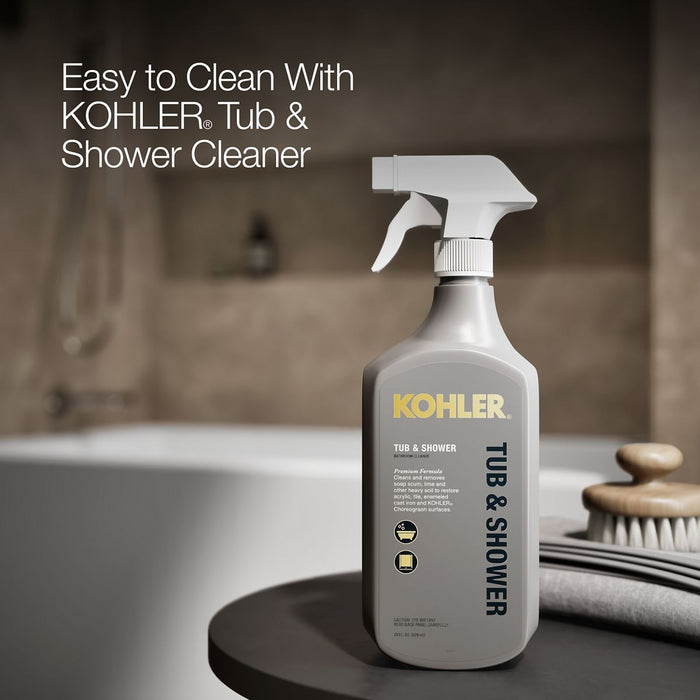 KOHLER K-20202-LA Underscore 60" x 32" alcove bath with integral apron, integral flange, and left-hand drain