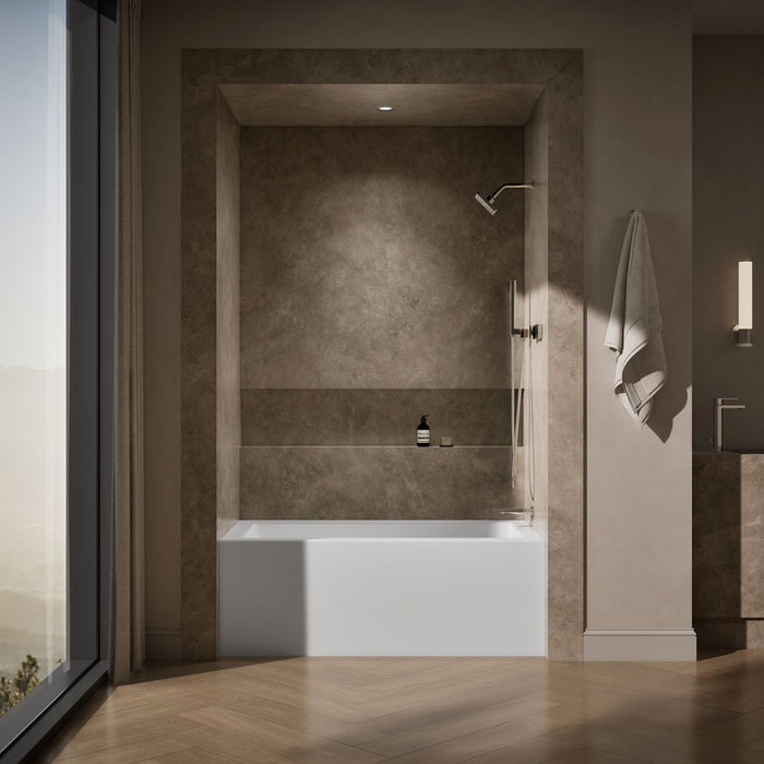 KOHLER K-20202-RA Underscore 60" x 32" alcove bath, right drain
