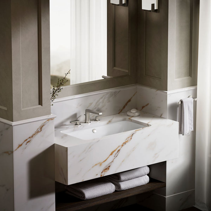 KOHLER K-20212 Iron Plains 30" rectangular drop-in/undermount bathroom sink