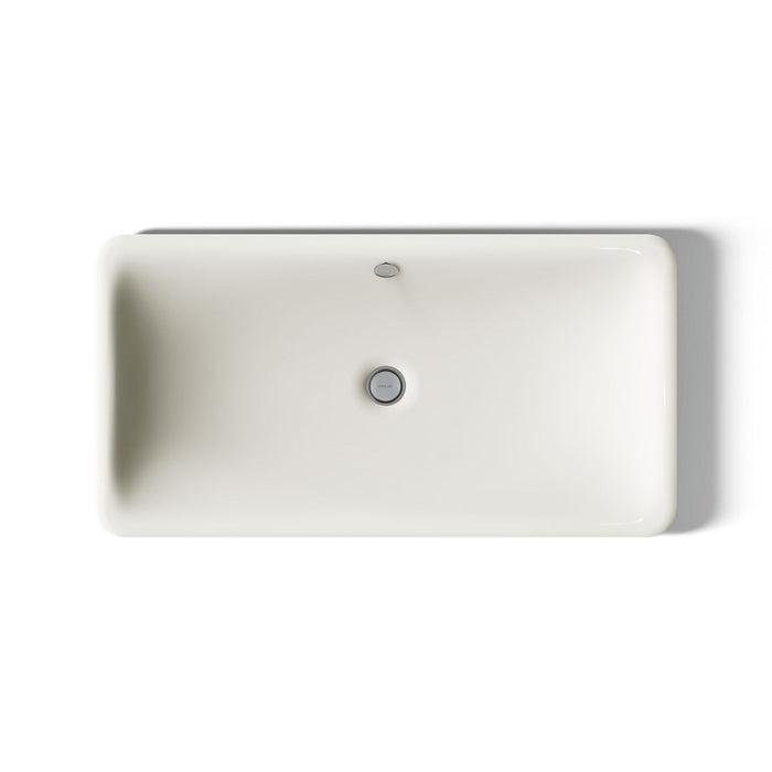 KOHLER K-20212-B Iron Plains 30" rectangular drop-in/undermount/vessel bathroom sink with Biscuit painted underside